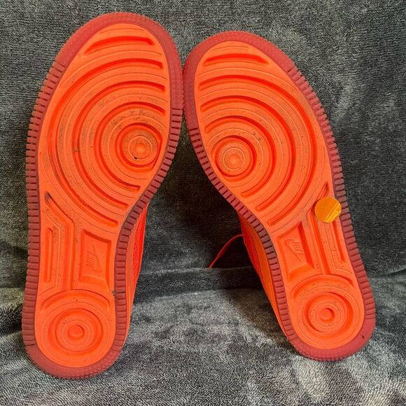 Nike Air Force 1 Low Upstep BR Women’s Size 9 – Bright Crimson/Orange - Picture 7 of 8